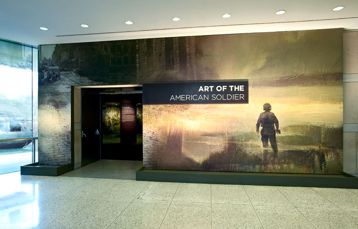 Art of the American Soldier - title wall