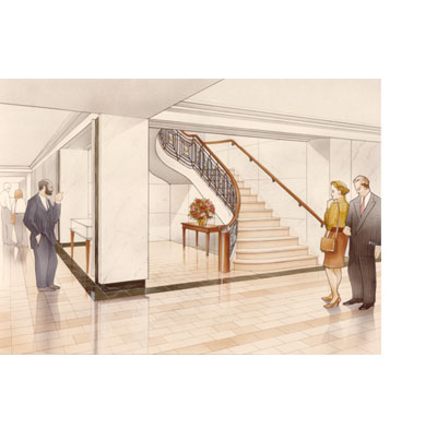 communicating stair rendering